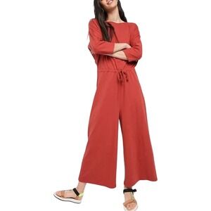 ASOS Coral Jumpsuit Women's Size‎ 10 Dolman Sleeve Drawstring Waist Casual